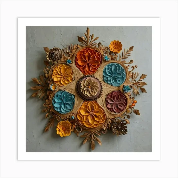 Flower Wall Art Art PrintA by Ameerart