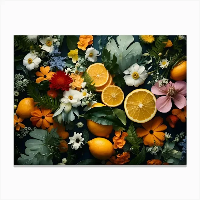 Flowers And Citrus 18 Canvas PrintSC by S.K. Coghlan