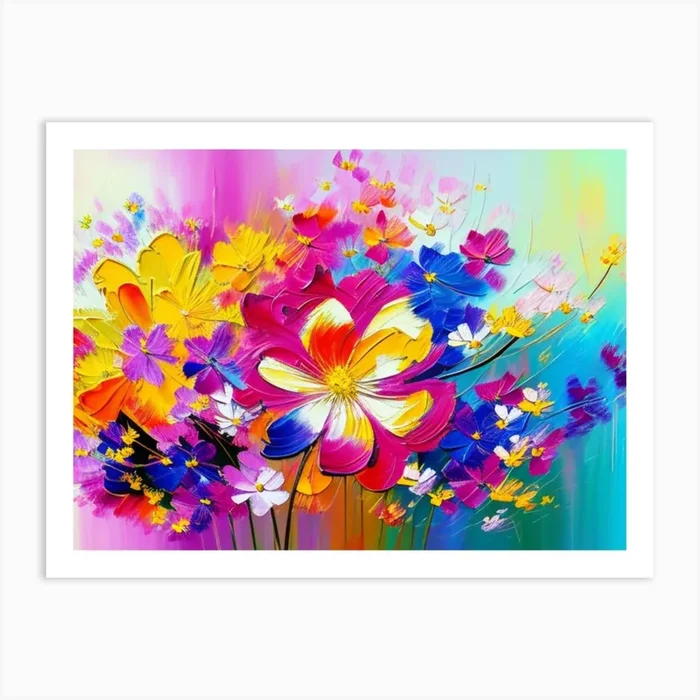 Flowers In A Vase 26 Art Print by Art shop