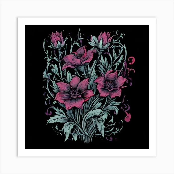 Flowers In A Vase 35 Art Print by Art shop