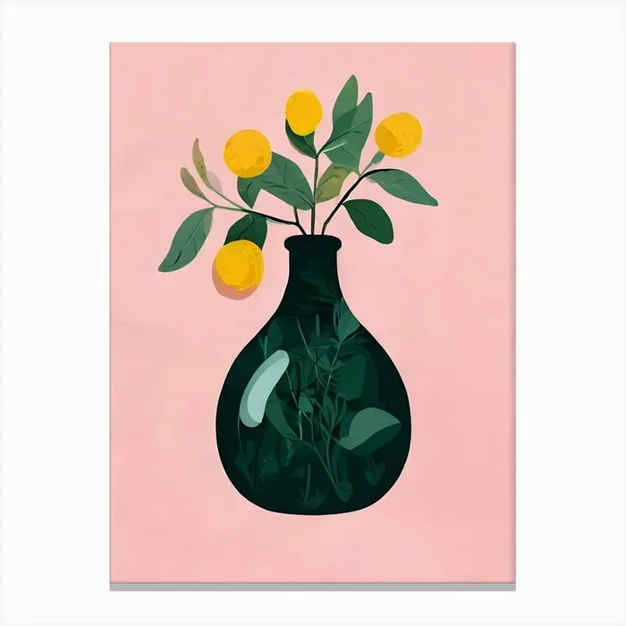 Flowers In A Vase 45 Canvas Print by Art shop