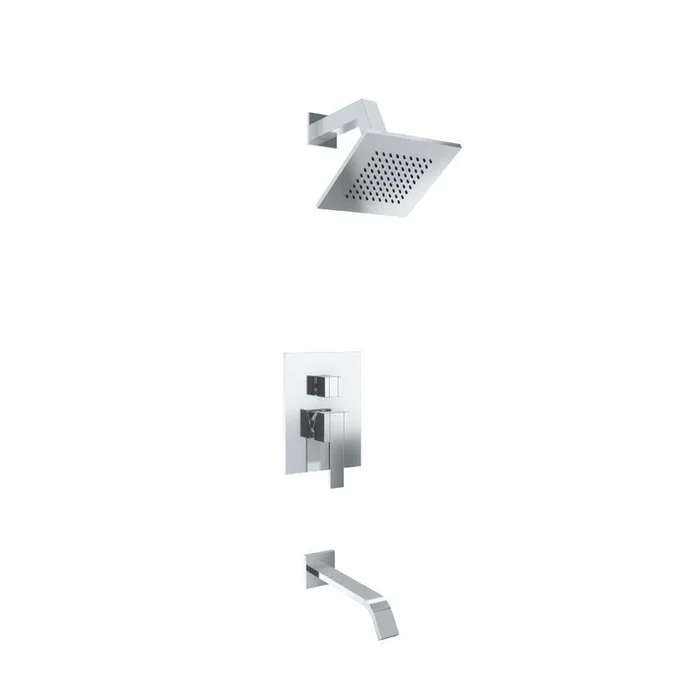 Flusso 150.3200 Two Output Shower Set With Shower Head And Tub Spout