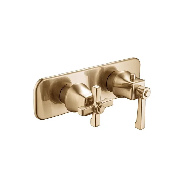 Flusso 270.2705 3/4 ” Horizontal Thermostatic Shower Valve & Trim – 3 Output