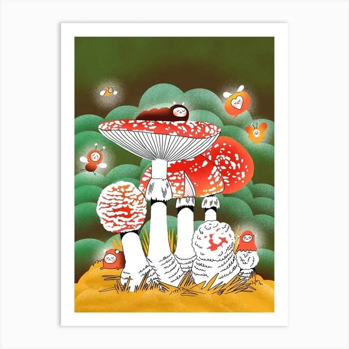 Fly Agaric Art Print by Isabel Otten
