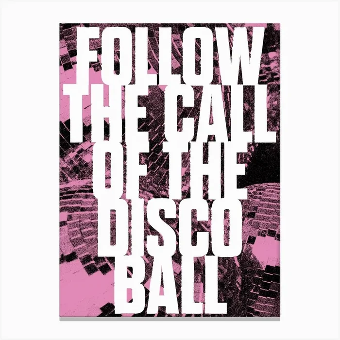 Follow The Disco Canvas Print by YOHUGA