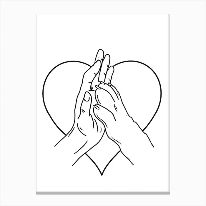 Forever In My Heart Canvas Print by JDuke Illustrations
