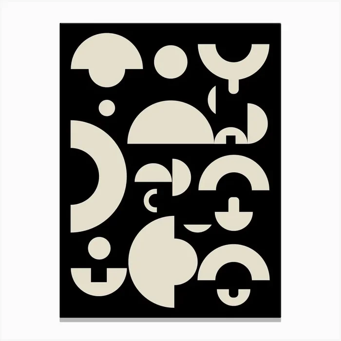 Forms Night Canvas Print by Hekla Studio