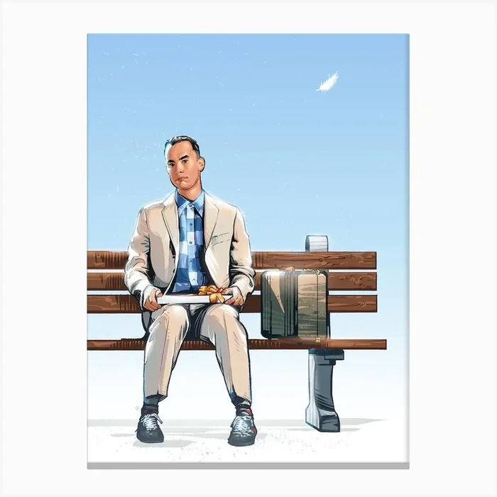 Forrest Gump I Canvas Print by Nikita Abakumov