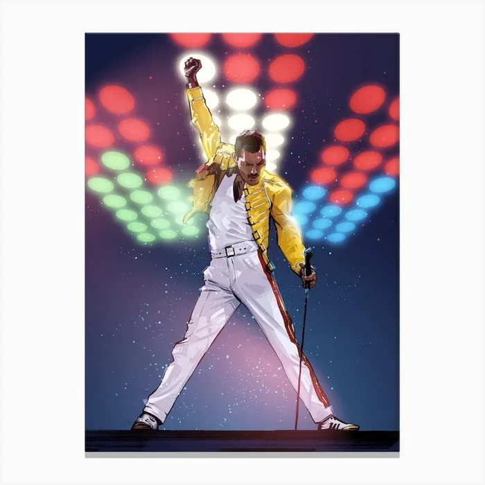 Freddie Mercury Canvas Print by Nikita Abakumov