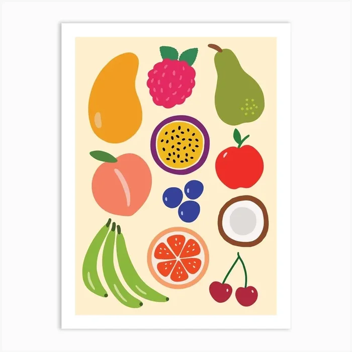 Fruit Salad Art Print by Nichola Robinson