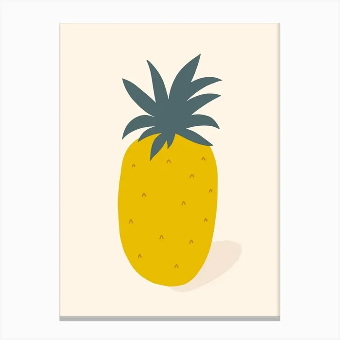 Fruity Pineapple Light Canvas Print by Sara Maria