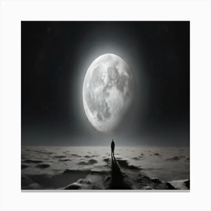 Full Moon 1 Canvas PrintMS by mohamed slim