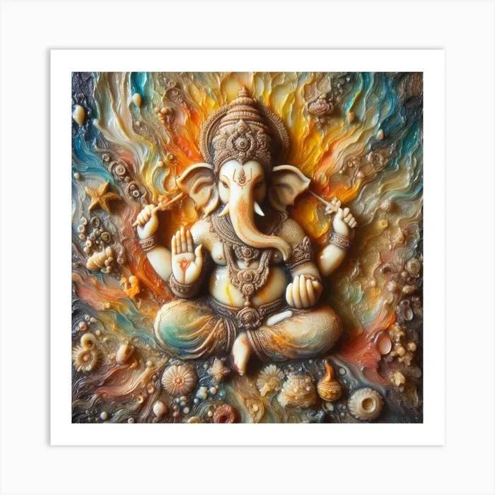 Ganesha 6 Art Print by SiamSilp