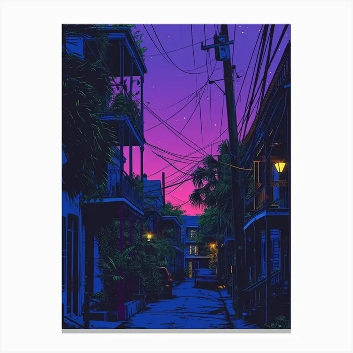 Garden District Pop Art 2 Canvas Print by PixelPerfect
