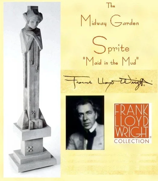Garden Sprite On Pedestal 42 ” High