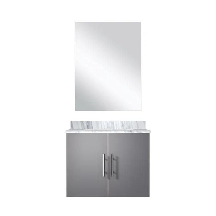 Geneva 24 in W x in D Dark Grey Single Bath Vanity