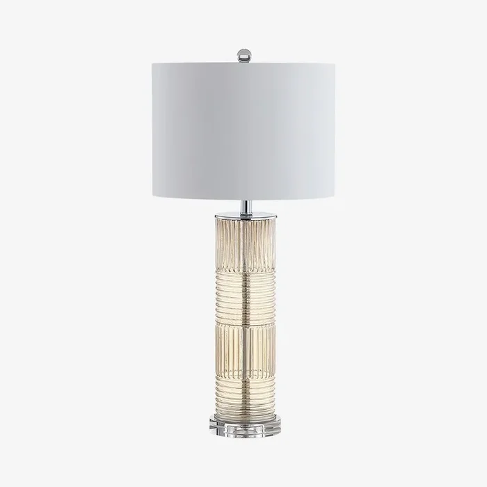 Genevieve LED Table Lamp – Champagne – Glass by JONATHAN Y