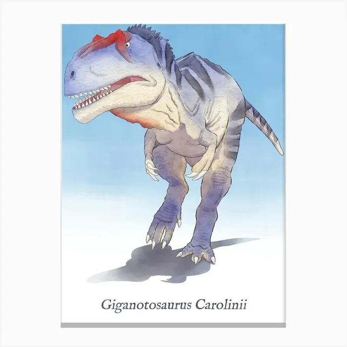 GIganotosaurus Carolinii Canvas Print by Ildegran Studio