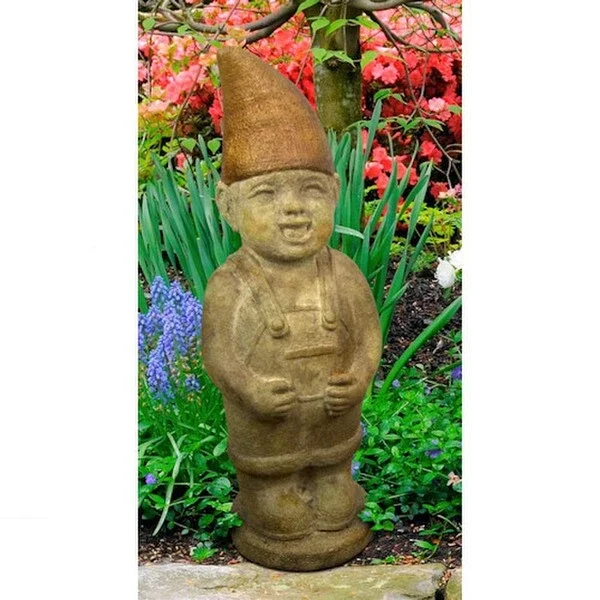 Giggles the Boy Garden Gnome Statue