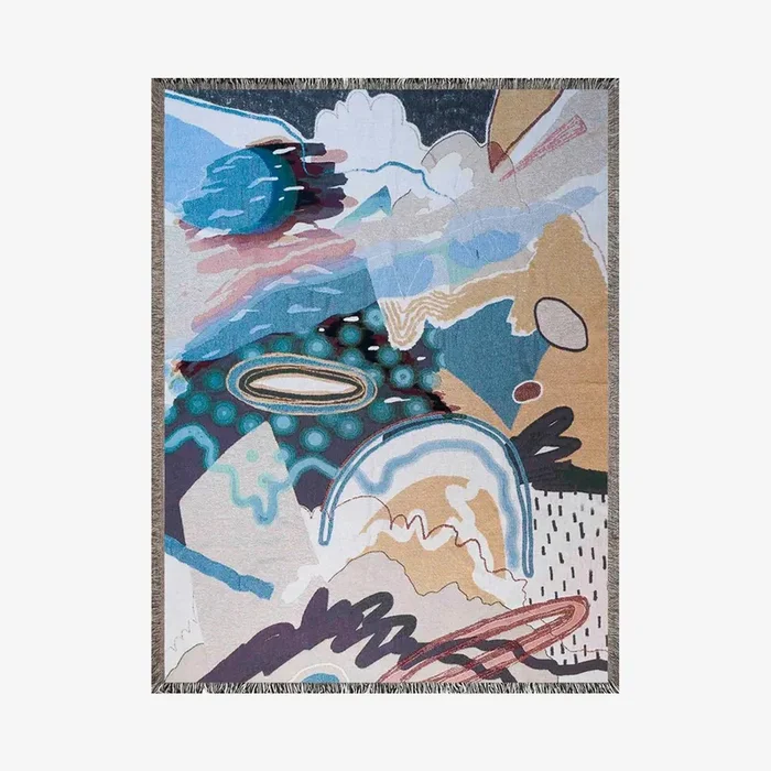 Glow Worm Throw Blanket – Multicolored by Taro Snow