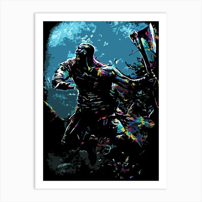 God Of War 6 Art Print by ontoseno