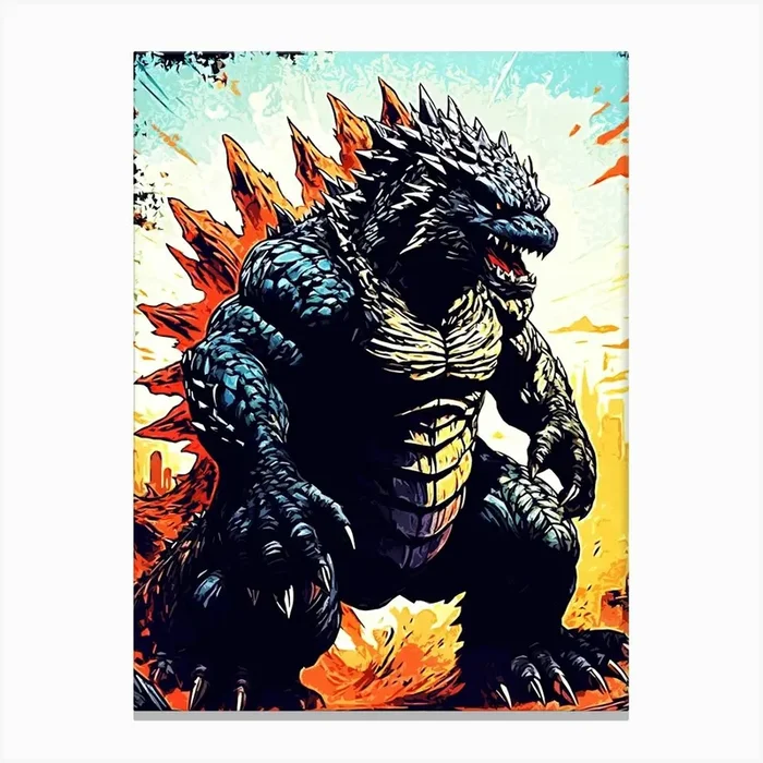 godzilla 4 Canvas Print by ontoseno