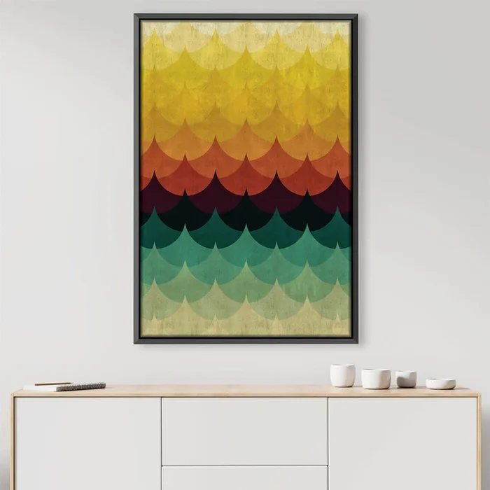 Gradient Waves 1 Canvas