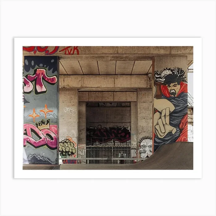 Graffiti Skate Park Art PrintSM by Shivana March