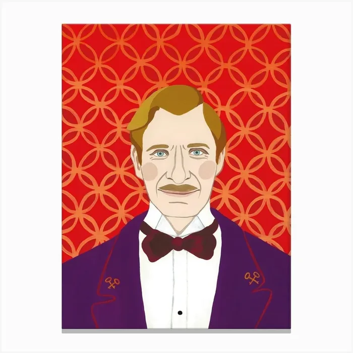 Grand Budapest Hotel Mr Gustav Canvas Print by Evgeniya Skubina Art