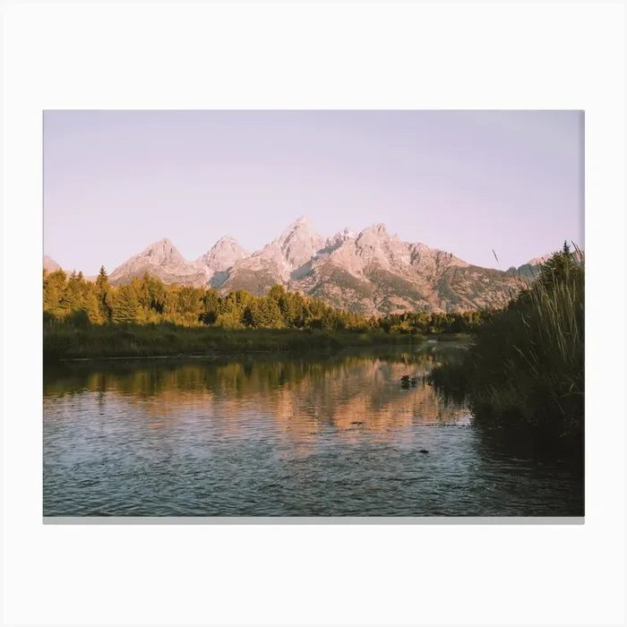 Grand Teton Mountains Canvas Print by Boho Styler Studio