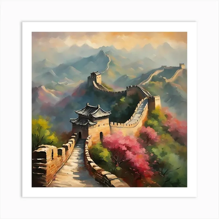 Great Wall Of China Art PrintL by lapomme
