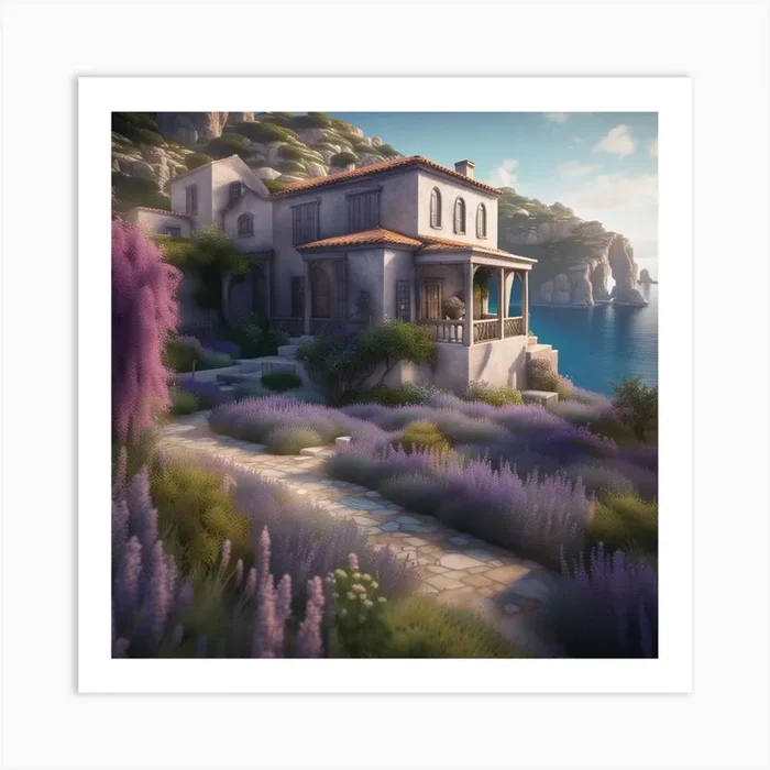 Grecian paradise soft Art Print by Halberdamon