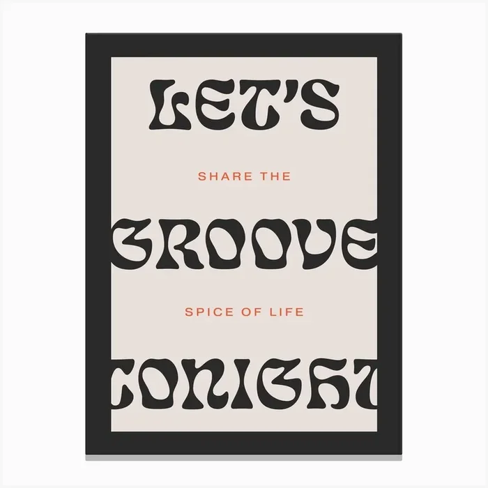 Groove Tonight 2 Canvas Print by Angel Design Studio