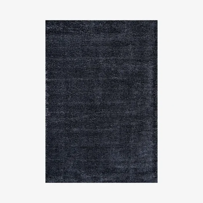 Groovy Solid Shag Area Rug – Dark Navy by JONATHAN Y