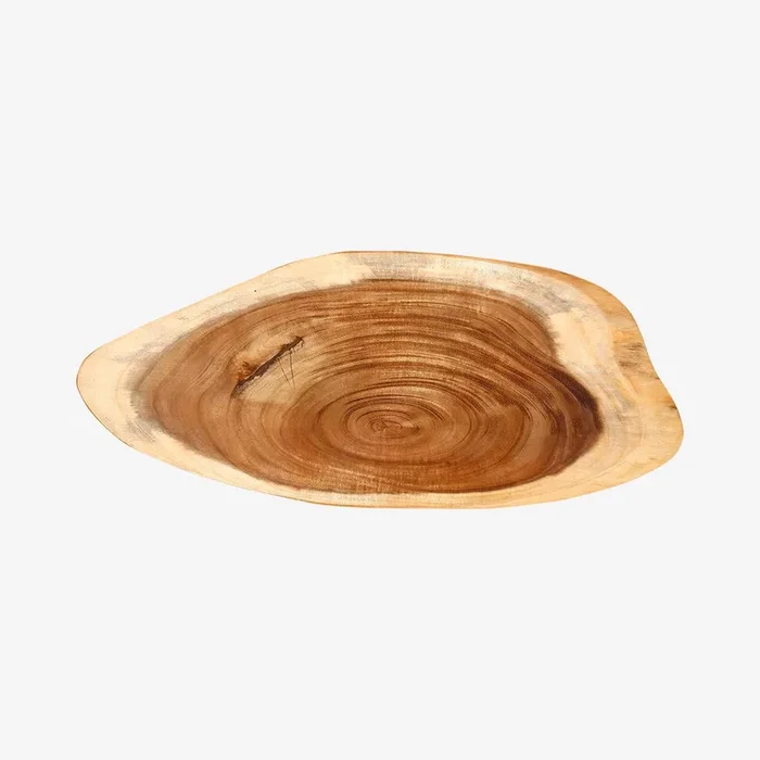 Handmade Acacia Wood Log Platter by Casa Amarosa