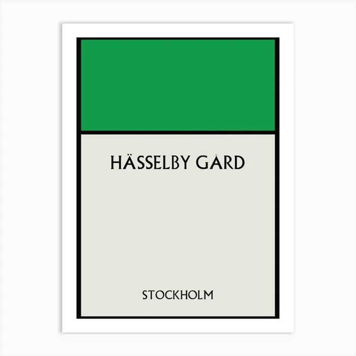 Hässelby Gård Stockholm Sweden Art Print by Scandinavian Design