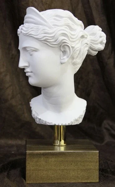 Head of Diana Bust on Base Statue