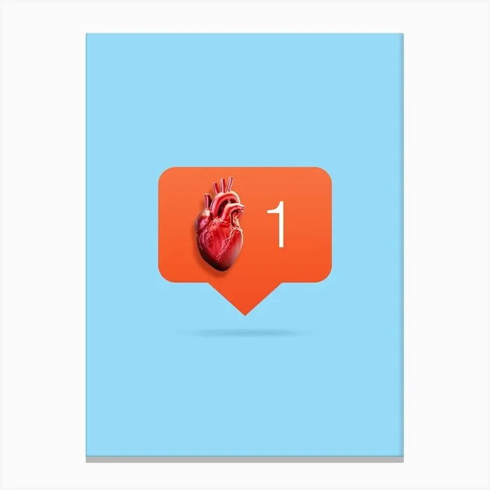 Heart Like Canvas Print by 360brain