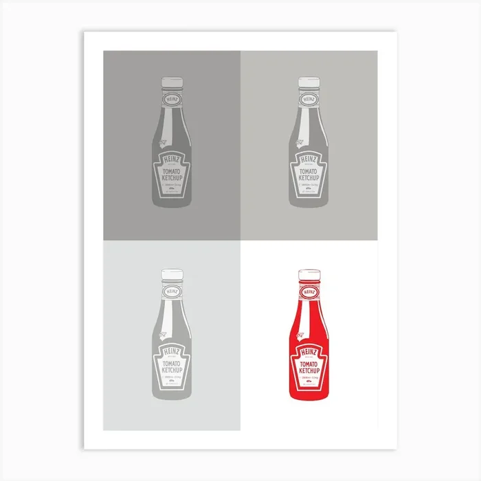 Heinz Ketchup Art Print by Scandinavian Design