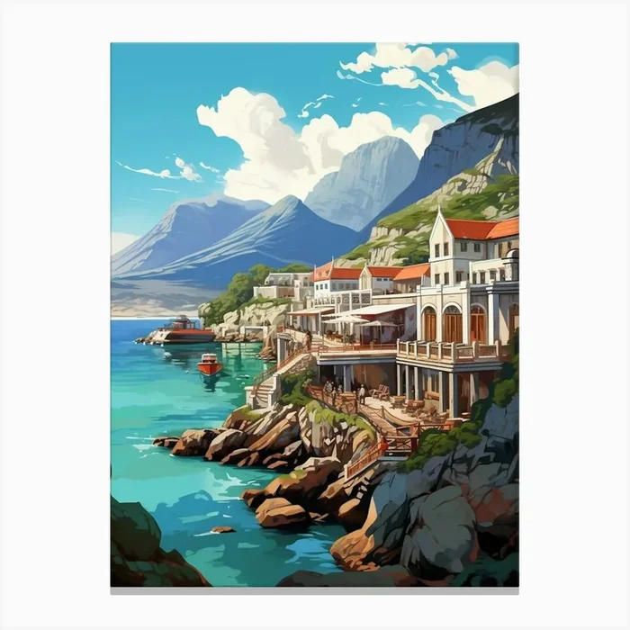 Hermanus Cartoon 2 Canvas Print by PixelPerfect