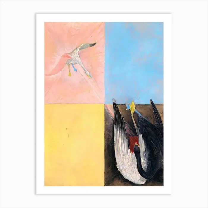 Hilma af Klint – The Swan, No. 04, Group IX-SUW , High Resolution Art Print by Analic