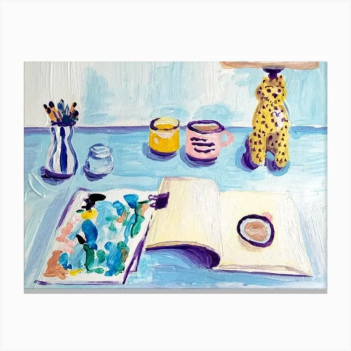 Home Office Canvas Print by Key and Sea Creative
