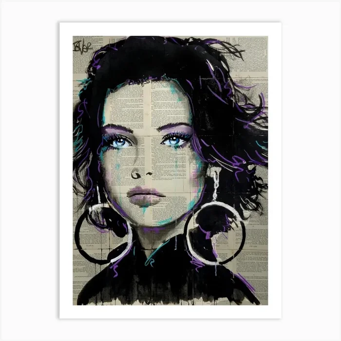 Hoops Art Print by Loui Jover