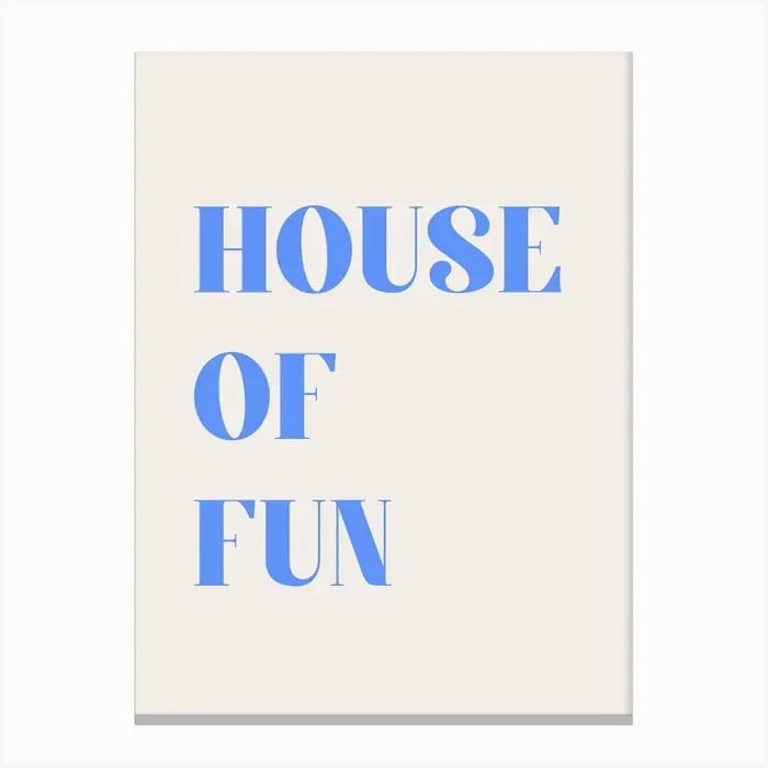 House Of Fun Canvas Print by Mambo