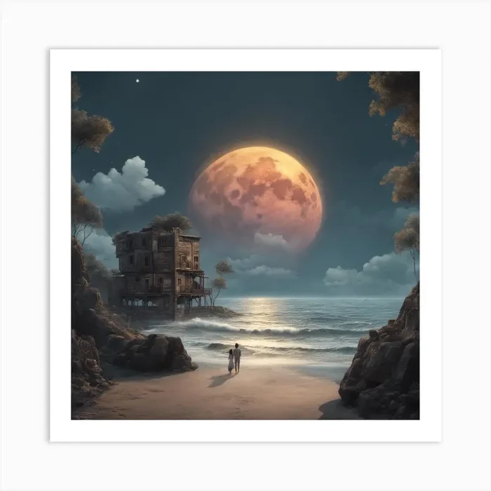House On The Beach Art Print by Ahmedyasser22