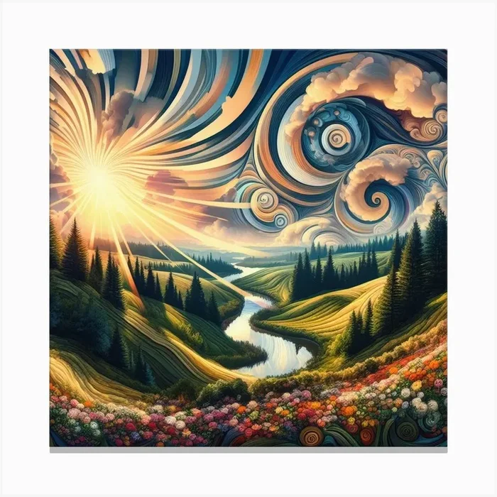 Hypnotic Dreams River Canvas PrintC by CVivio