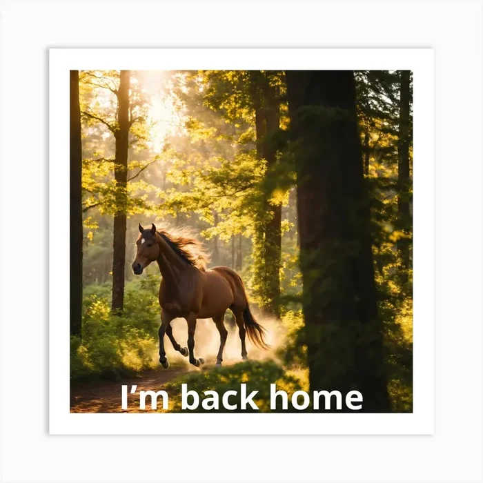 I’M Back Home Art Print by khalilo