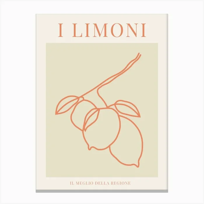 I Limoni – Orange Canvas PrintVJ by Valentine Josephin