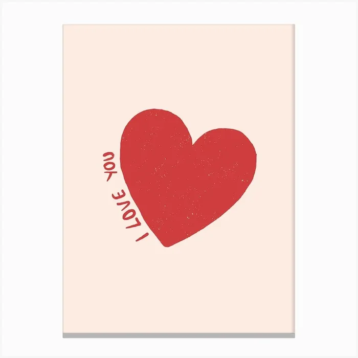 I Love You Canvas Print by TheThursdayStudio
