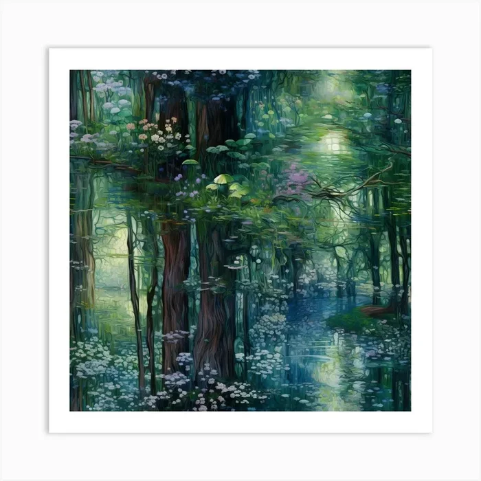 Impressionist – Forest Art Print by Amanda Moore